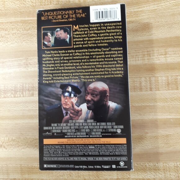 The Green Mile 1999 VHS Frank Darabont Stephen King Castle Rock Classic VTG Doc - Picture 3 of 7